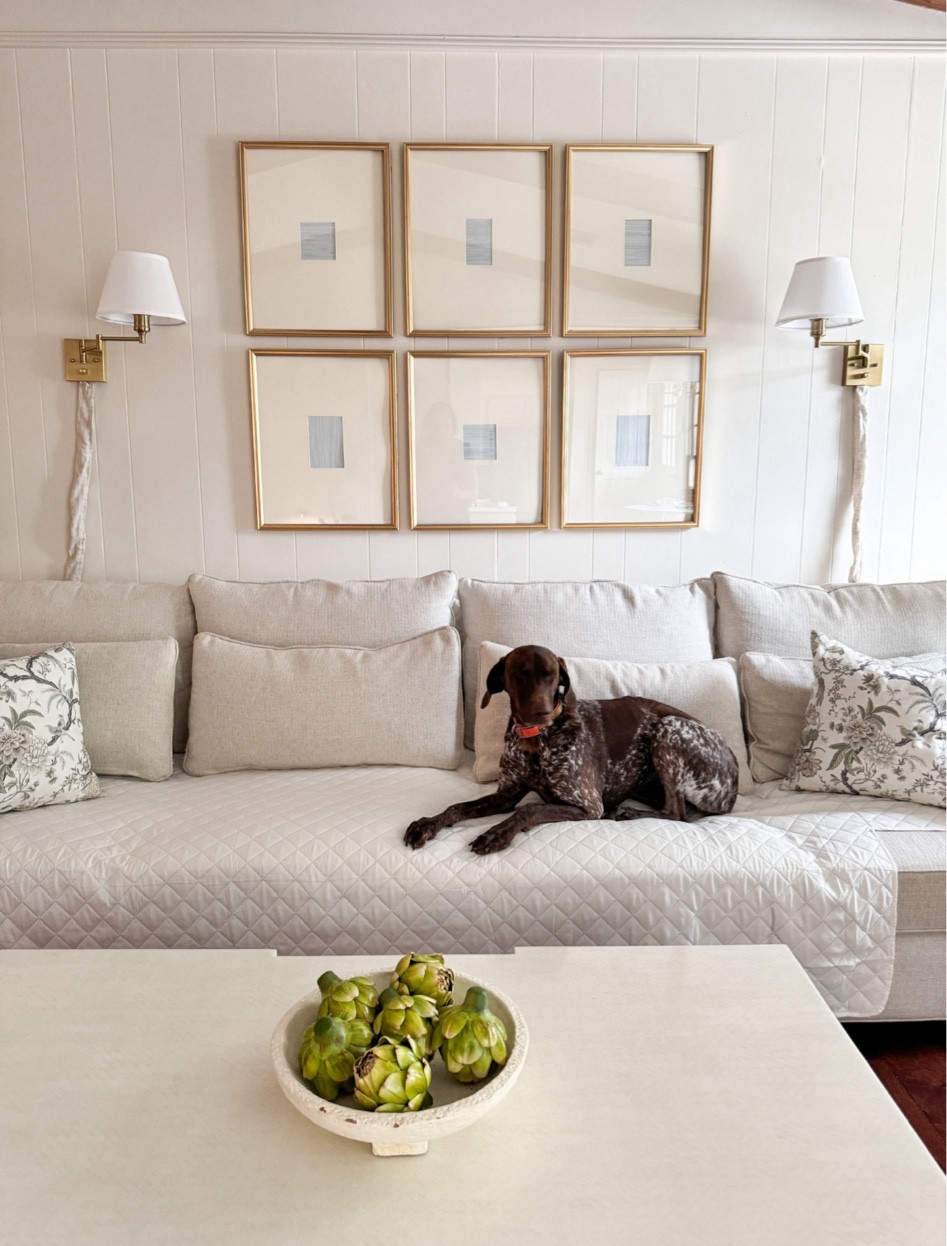 Shop my living room! This couch cover is my ultimate life hack for managing a dog and a toddler. Totally obsessed with how it keeps everything looking fresh and clean! 

#LTKOver40 #LTKStyleTip #LTKHome