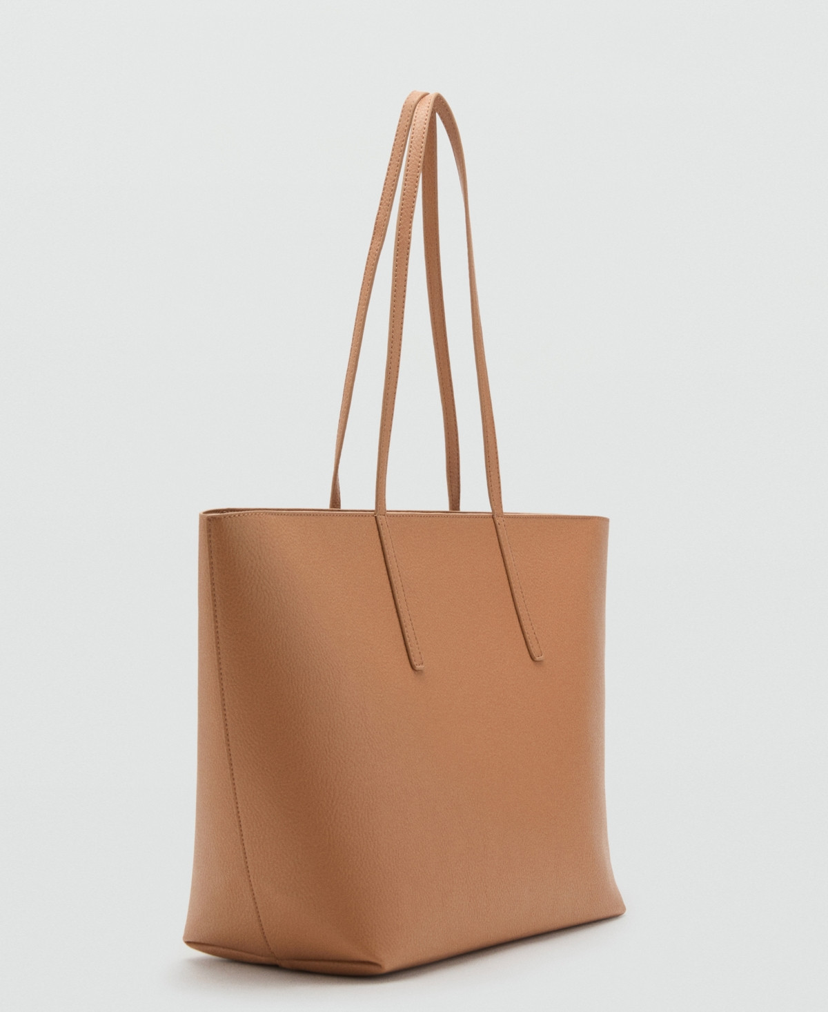 Mango Women's Double Handle Shopper Bag - Leather | Macy's