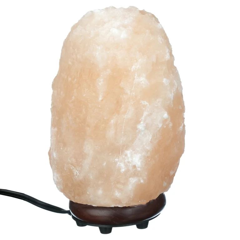 Himalayan Salt Shop Natural Glow Pink Salt Lamp, Large, 7-10 lbs, Plug-in, Pink | Walmart (US)