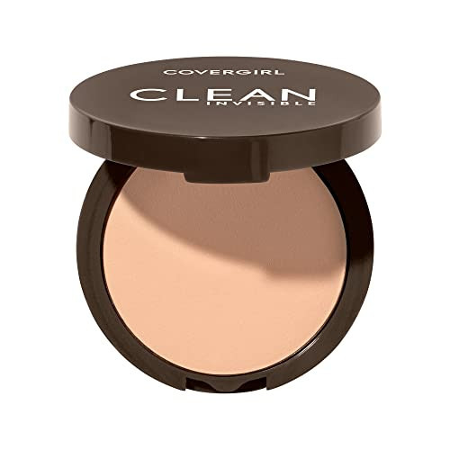 Covergirl Clean Invisible Pressed Powder, Lightweight, Breathable, Vegan Formula, Buff Beige 125, 0.38oz | Amazon (US)