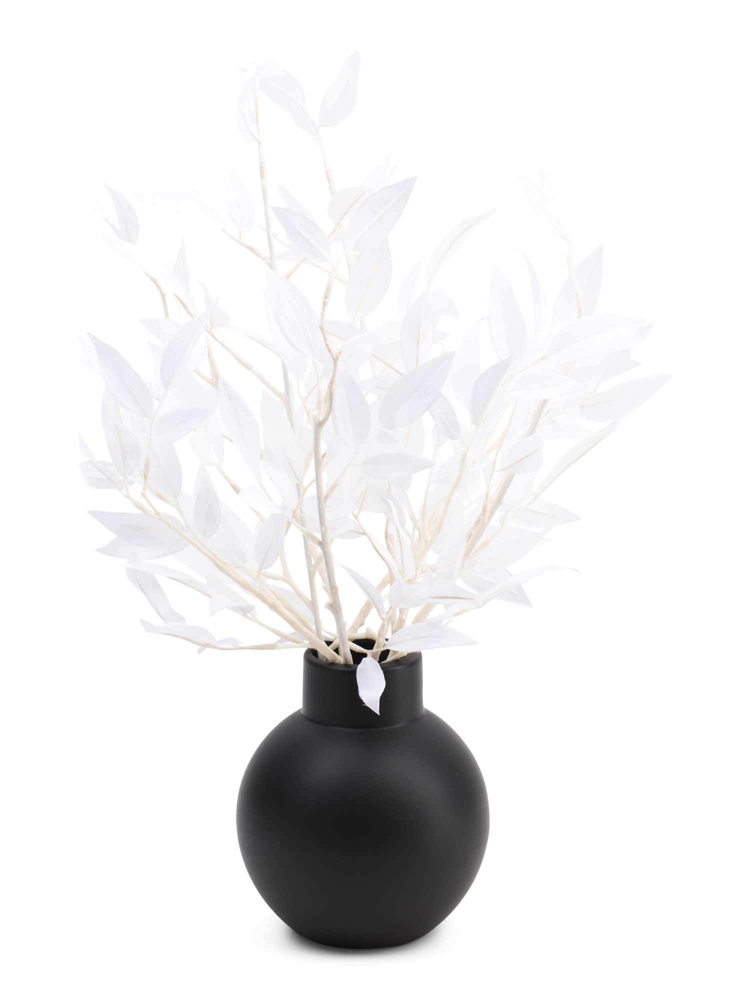 20in Faux Bamboo Leaves In Matte Pot | TJ Maxx