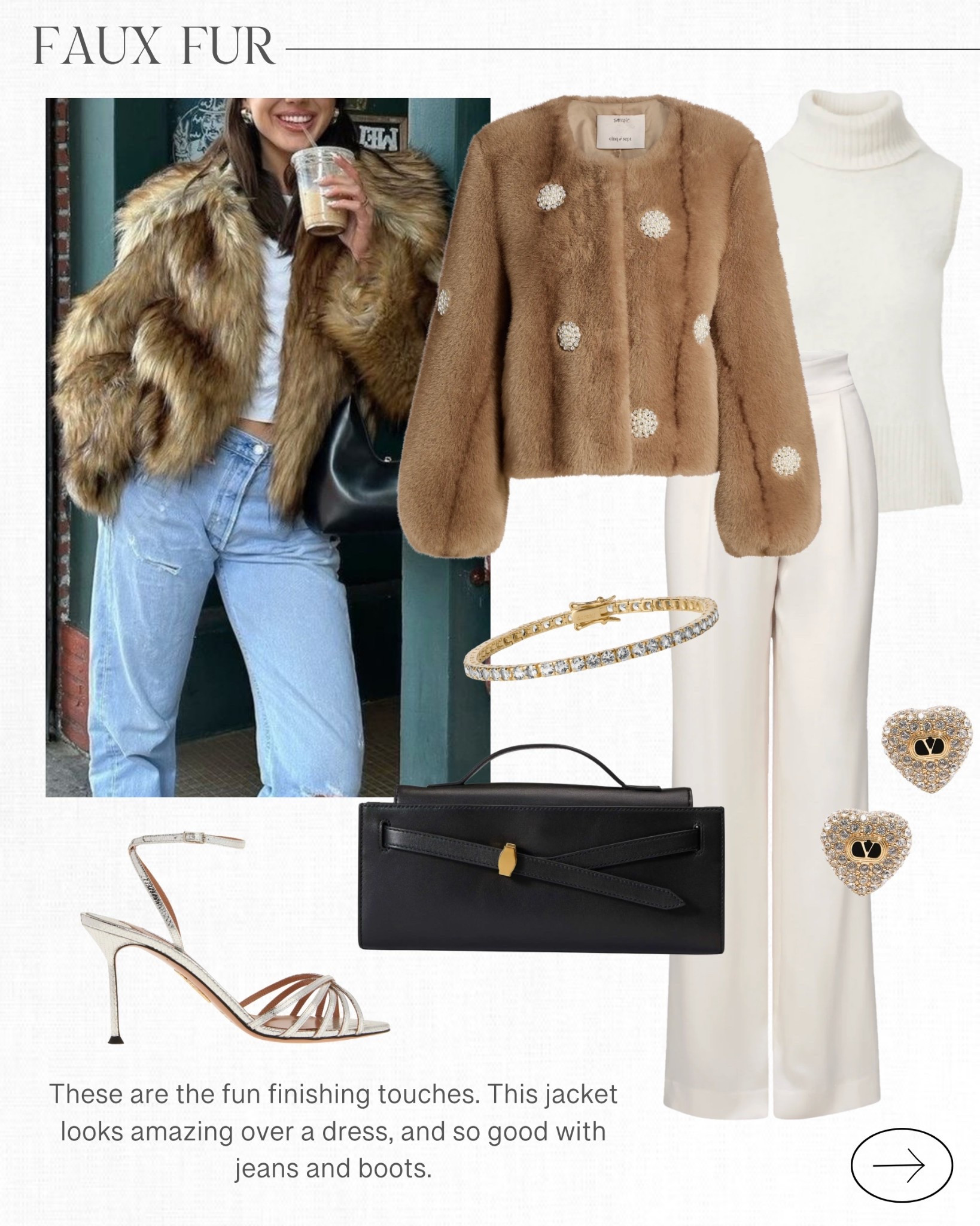 Faux fur is such a fun finishing touch. This jacket is perfect and looks so great over a dress or with jeans and boots✨🤍

#LTKStyleTip 

#LTKHoliday #LTKOver40