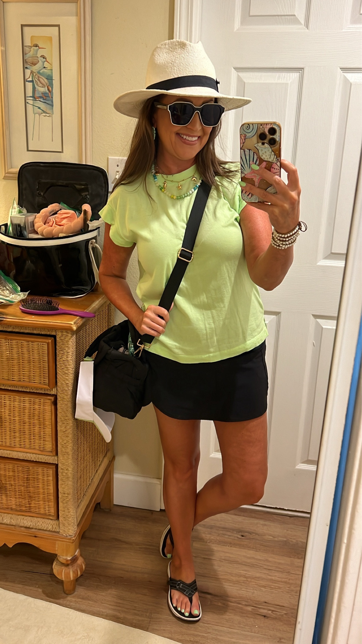 Today’s OOTD

Top: XS (I have these in several colors)
Skort: mine is a few years old, so I linked another similar skort that I have in pink - I wear a small in that)

⭐️bracelet linked is not exact, but it is still a 5 wrap pearl bracelet from Victoria Emerson, I just have a different color leather (mine is like 4 years old)

⭐️for the green colored necklace, click the box with all the beaded necklaces 

OOTD 

#LTKFindsUnder50 #LTKStyleTip #LTKSeasonal