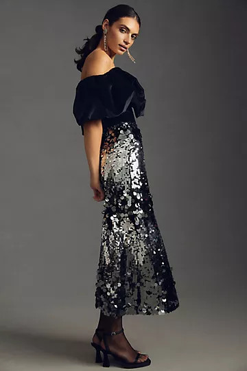 Mare Mare x Anthropologie Ombré Sequin Skirt | Anthropologie (US)