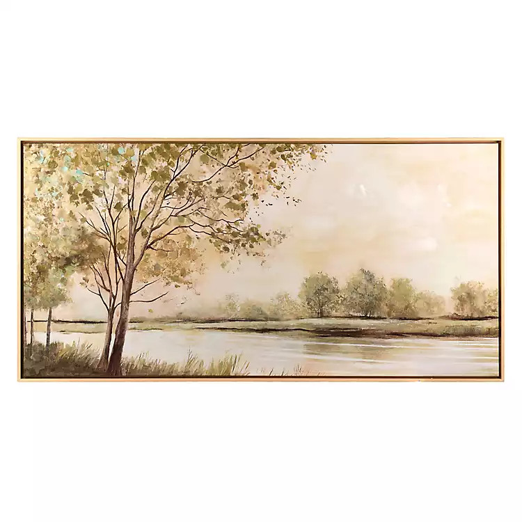 New! Behind the Trees Framed Canvas Art Print | Kirklands