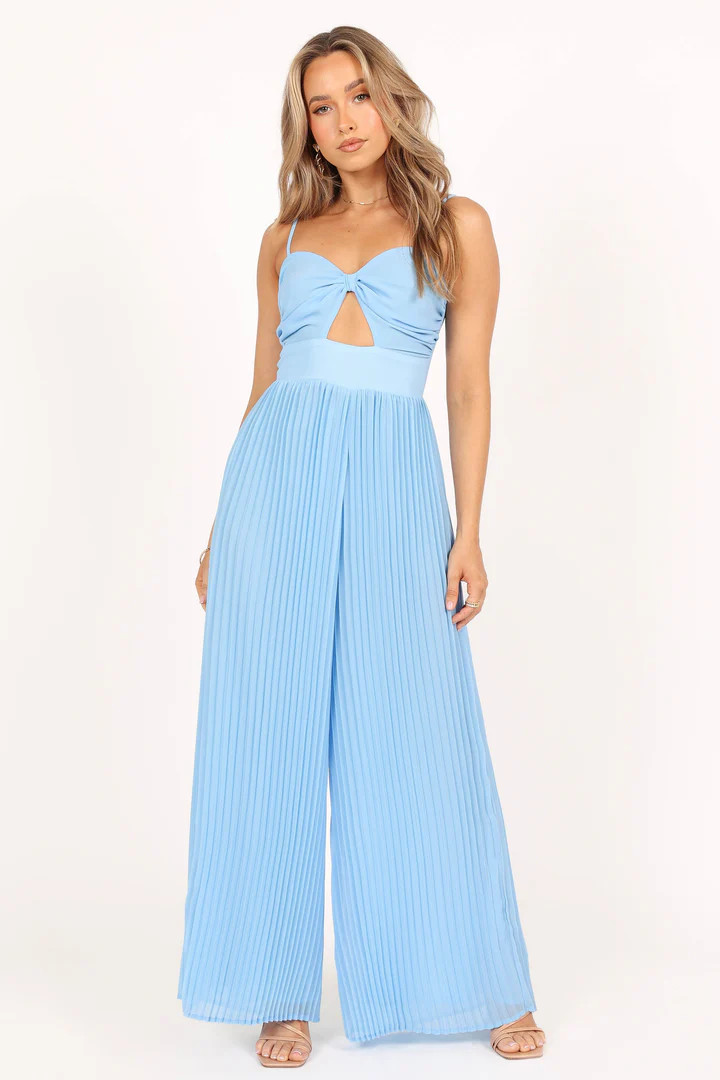 Alice Wide Leg Jumpsuit - Blue | Petal & Pup (US)