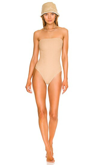 Josca One Piece in Plain Stone | Revolve Clothing (Global)