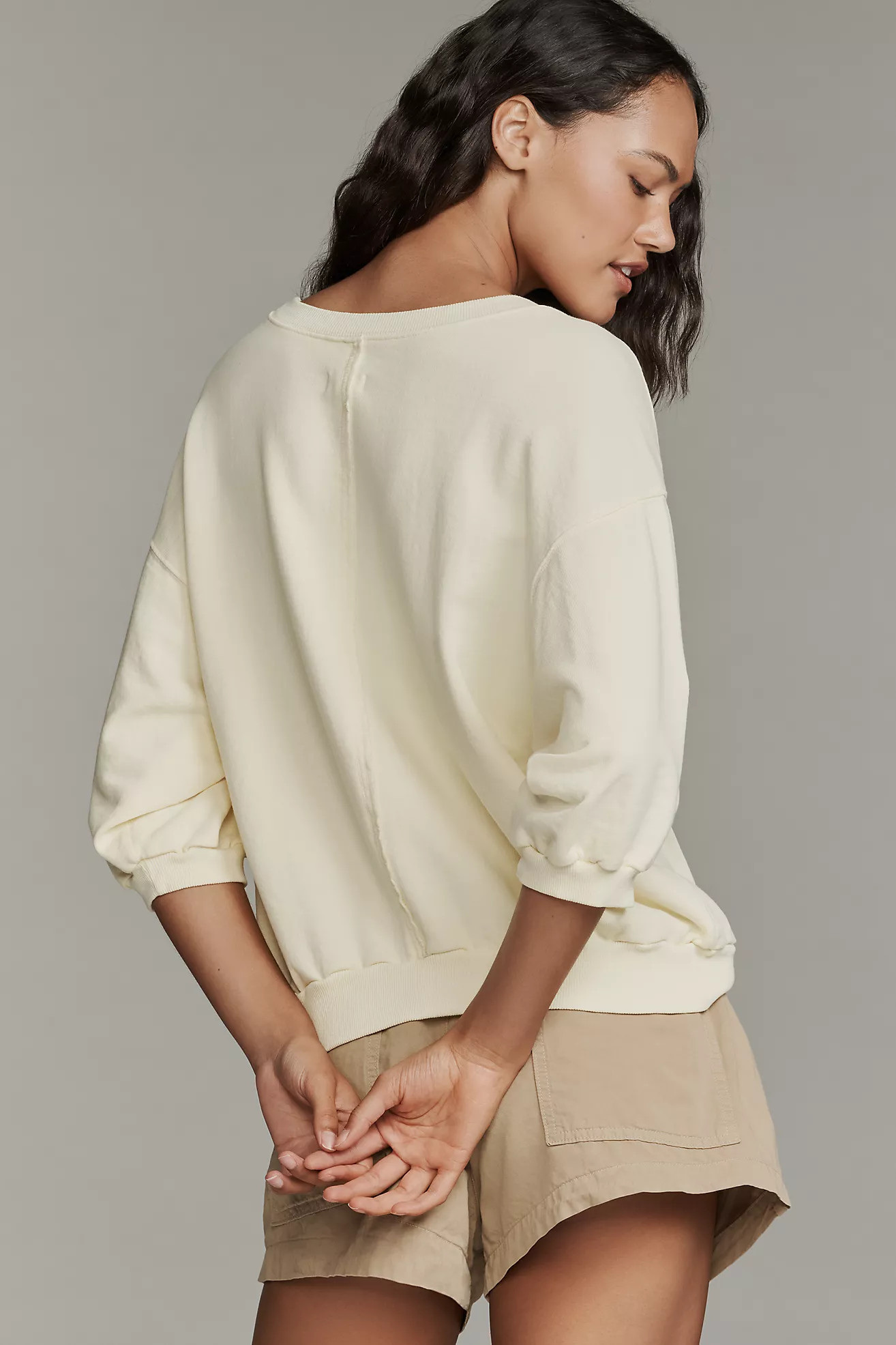 The Niki Bubble Sweatshirt by Pilcro | Anthropologie (US)