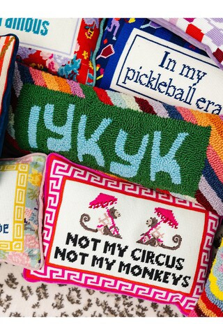 Furbish Studio Not My Circus Needlepoint Pillow from Revolve.com | Revolve Clothing (Global)
