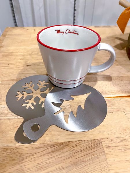 Hearth & Hand with Magnolia mug with stencils to create coffee or latte art! $9.99! 




Target Christmas mug/ Christmas coffee mug/ holiday mugs/ gift idea/ gifts for coffee lovers/ gift idea for coffee lovers 

#LTKSeasonal #LTKHoliday #LTKGiftGuide