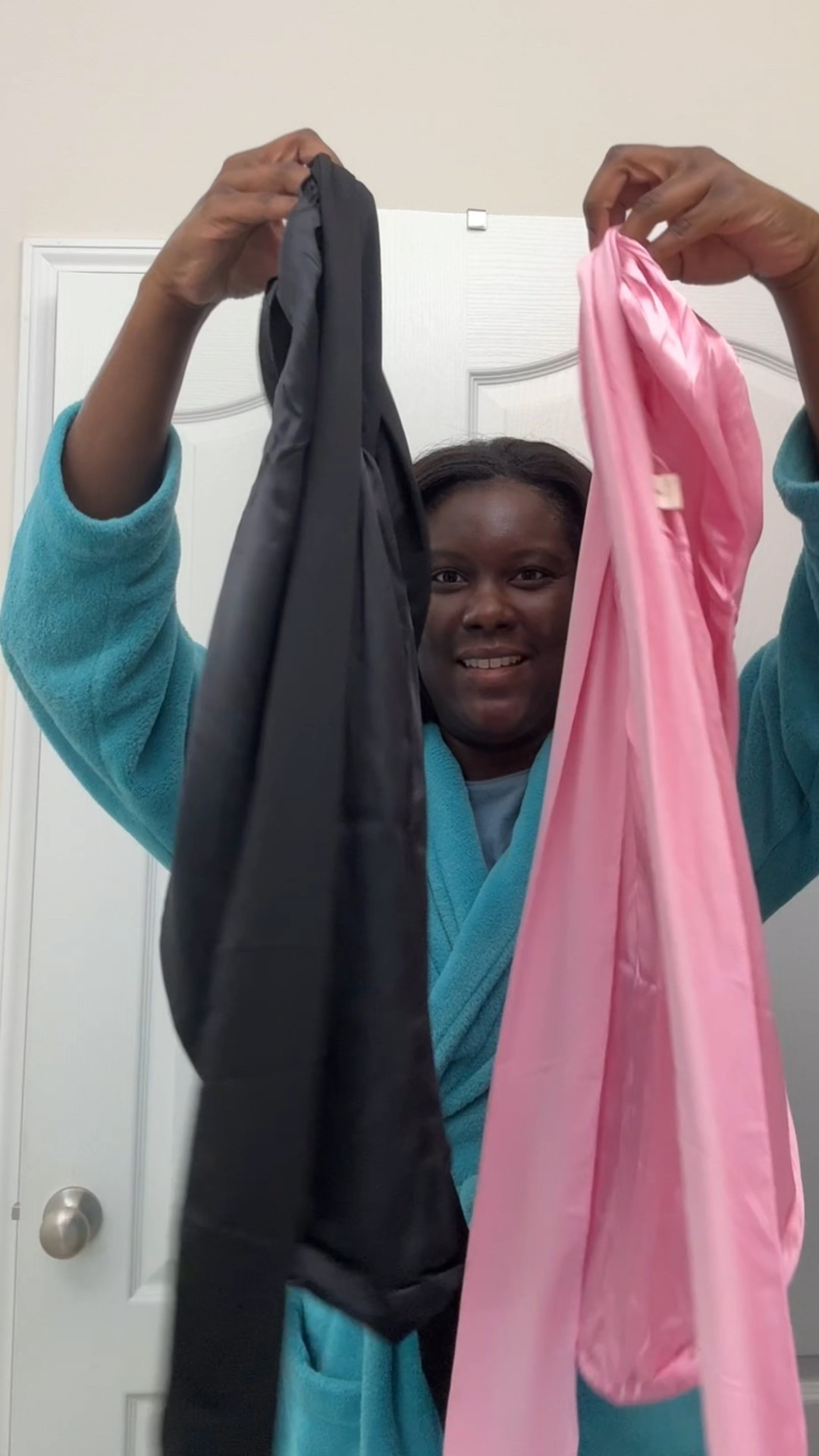 Nighttime hair care made easy. This satin bonnet helps keep my relaxed hair smooth and protected while I sleep. It’s soft, lightweight, and has a wide band that’s gentle on my edges. Plus, the adjustable ties keep it secure all night.
Tap to shop this exact satin bonnet and similar sleep accessories I love! #relaxedhair #haircare 

 

#LTKStyleTip #LTKBeauty