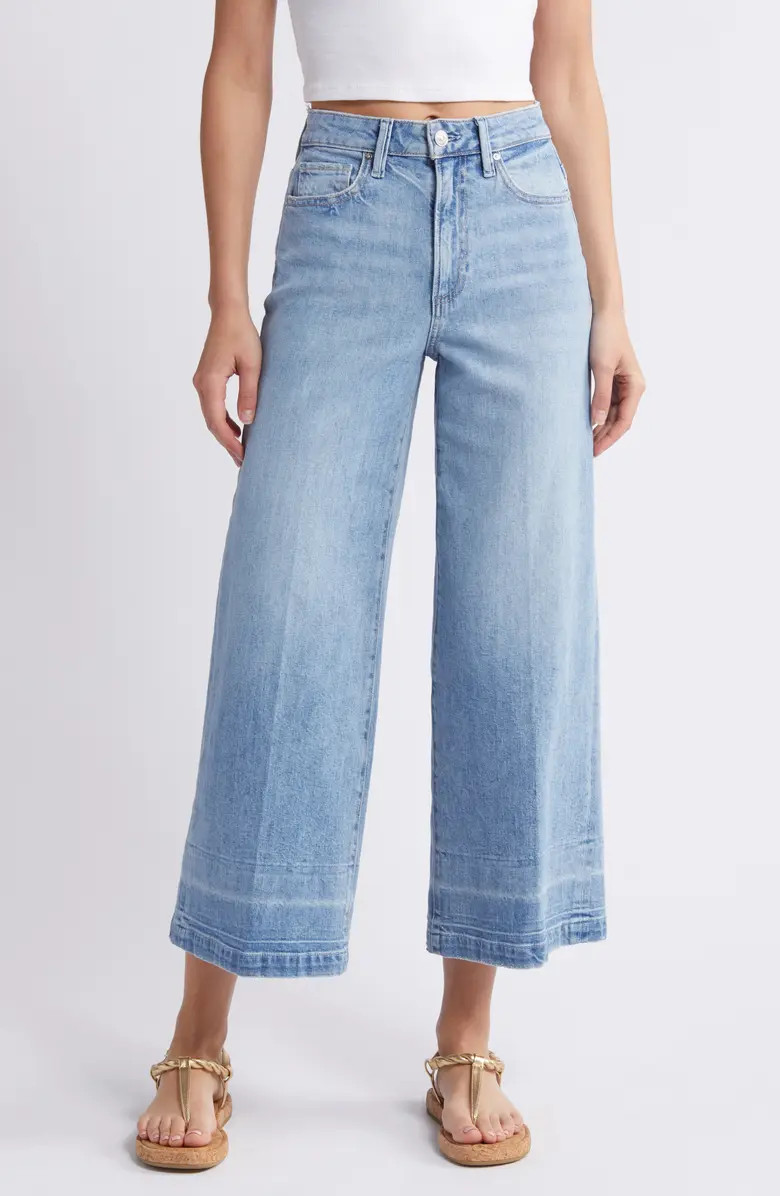 Harper High Waist Ankle Wide Leg Jeans | Nordstrom