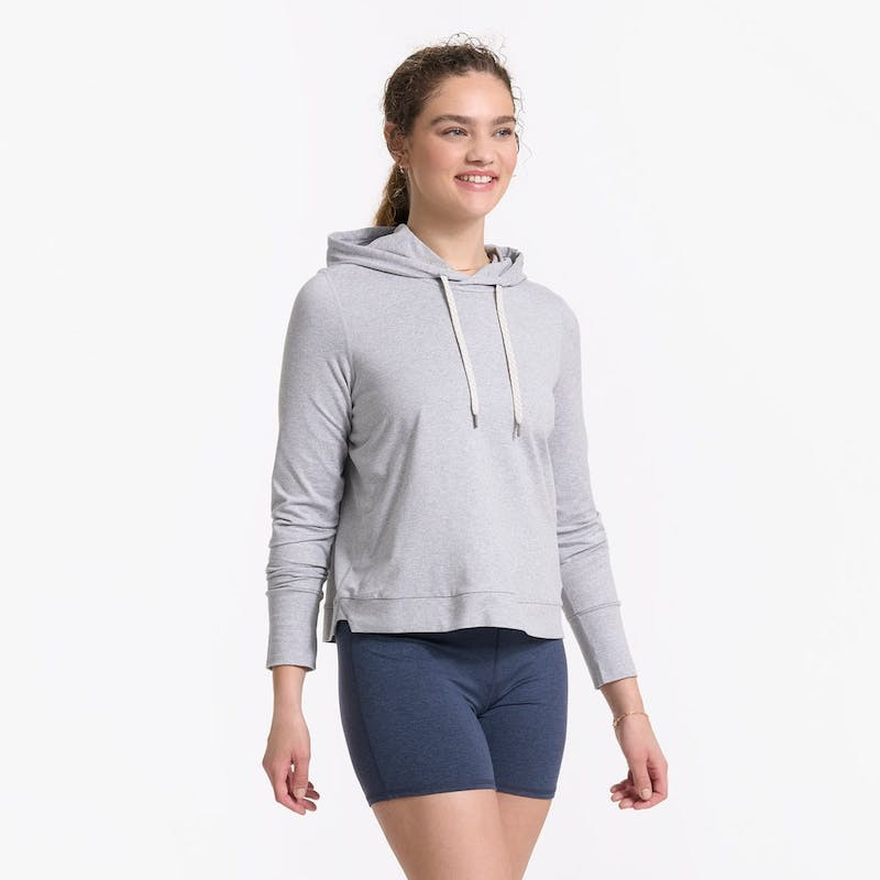 Halo Essential Hoodie | Pale Grey Heather | Vuori Clothing