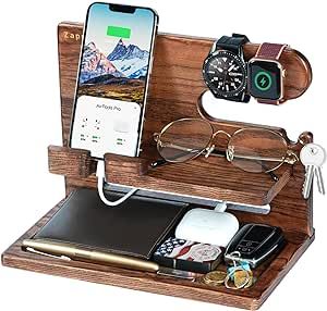 ZAPUVO Gifts for Men, Gifts for Dad Husband Christmas Xmas from Daughter Son Kids Wife, Wood Phon... | Amazon (US)