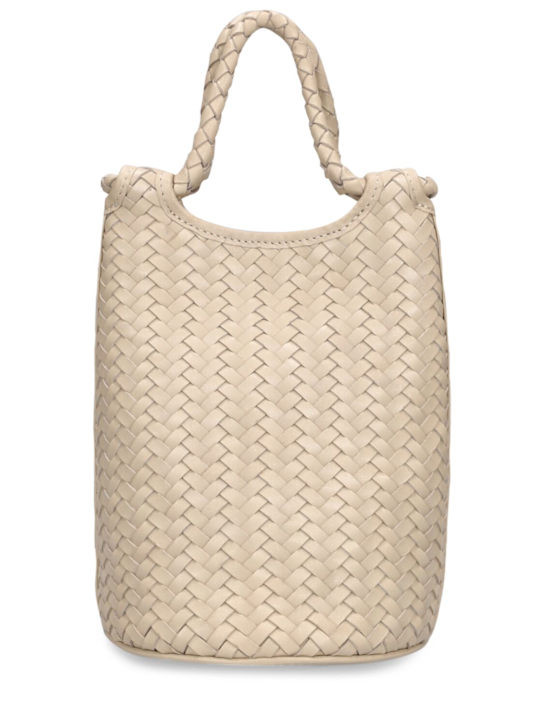 Lina woven leather top handle bag | Luisaviaroma