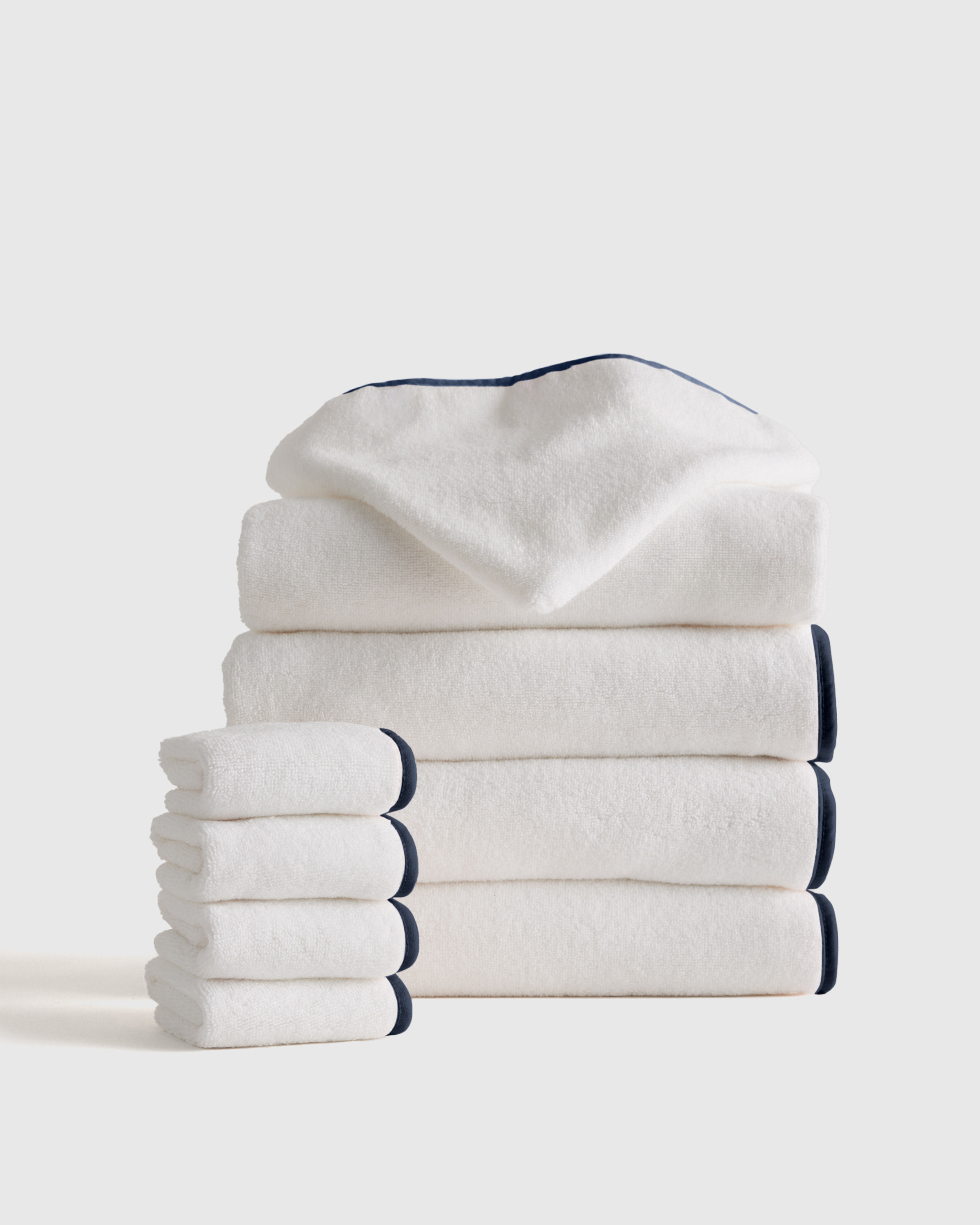 Quince | Organic Turkish Cotton Toddler Bath Bundle 8-Pack in Soft Pink, Cotton | Quince