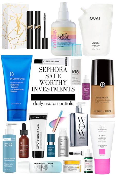 SEPHORA SALE 2023: WORTHY INVESTMENTS FOR DAILY USE SKINCARE MAKEUP AND HAIR PRODUCTS



#LTKbeauty #LTKGiftGuide #LTKsalealert