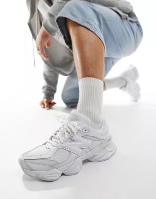 New Balance 9060 trainers in triple white | ASOS (Global)