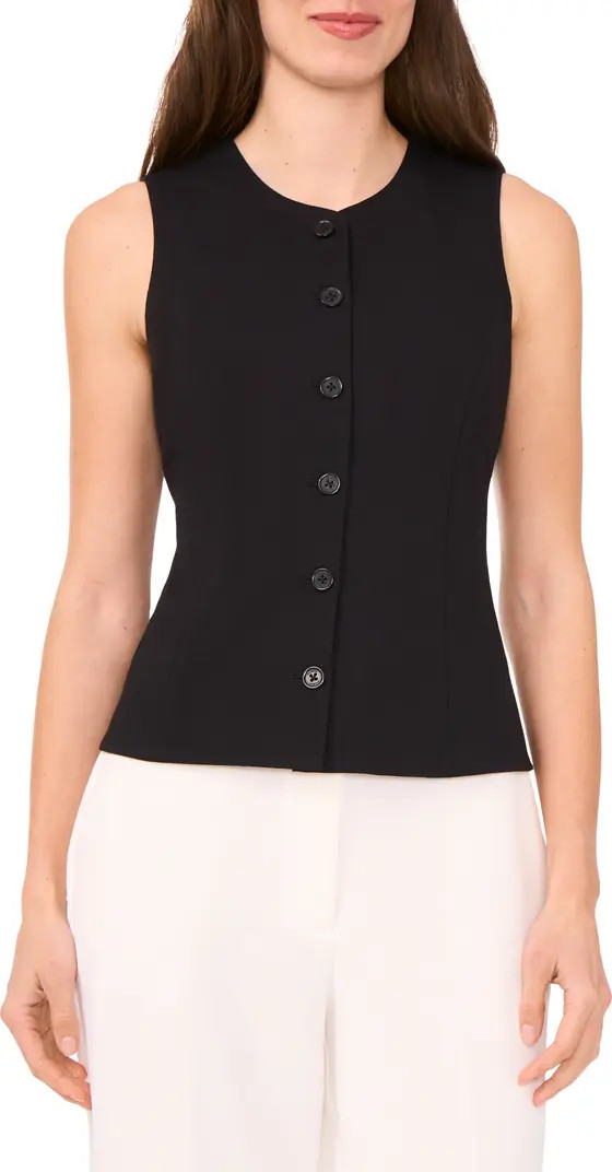Halogen® Button-Up Vest | Nordstrom | Nordstrom