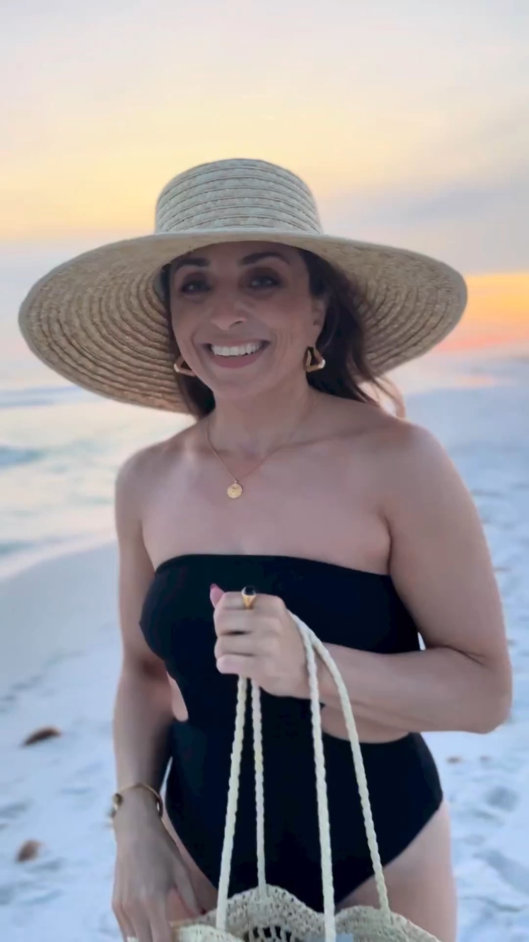 Summer style, summer fashion, summer style, black swimsuit, straw hat, raffia bag, beachwear, vacation style 

#LTKstyletip #LTKSeasonal #LTKeurope