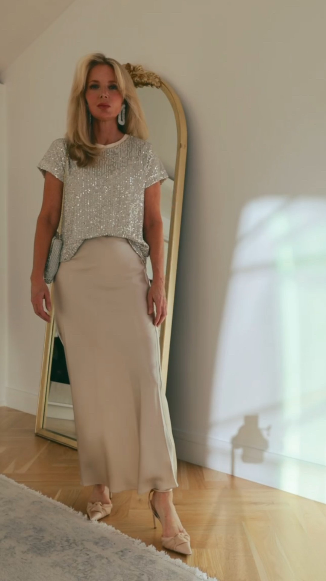 Holiday outfit idea ✨🎄

This  silk skirt is one of those timeless pieces you’ll wear again and again—during the holidays and long after. The silk fabric catches the light beautifully, and it looks amazing with a sequin top, sweater, or structured blazer. Dress it up or down… the versatility of this skirt may surprise you. Oh and did I mention, this one is washable? (Wear a skirt slip underneath to smooth everything out.)

#LTKFindsUnder100 #LTKHoliday