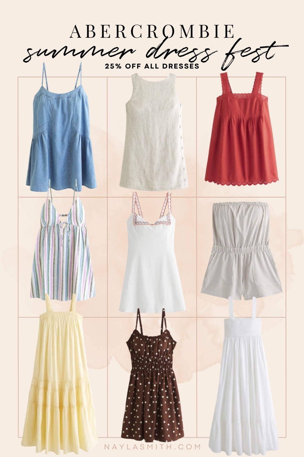 Abercrombie summer dresses 25% off + code AFLTK for extra 20% off! Casual summer dresses, white maxi dress, butter yellow dress, striped dress, linen dresses

#LTKdresses #LTKsummer #LTKsale