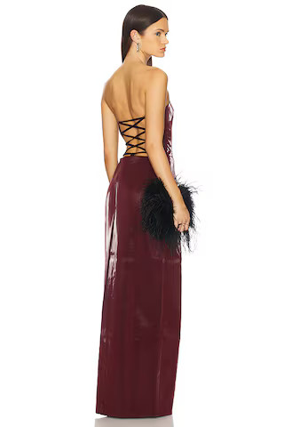 Kim Shui Lilly Red Patent Gown in Red from Revolve.com | Revolve Clothing (Global)