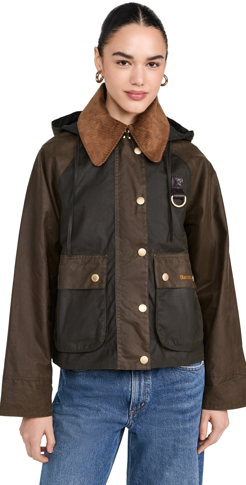 Barbour Barbour Reighton Wax Jacket Archive Olive/Beech/Ancient 4 | Shopbop