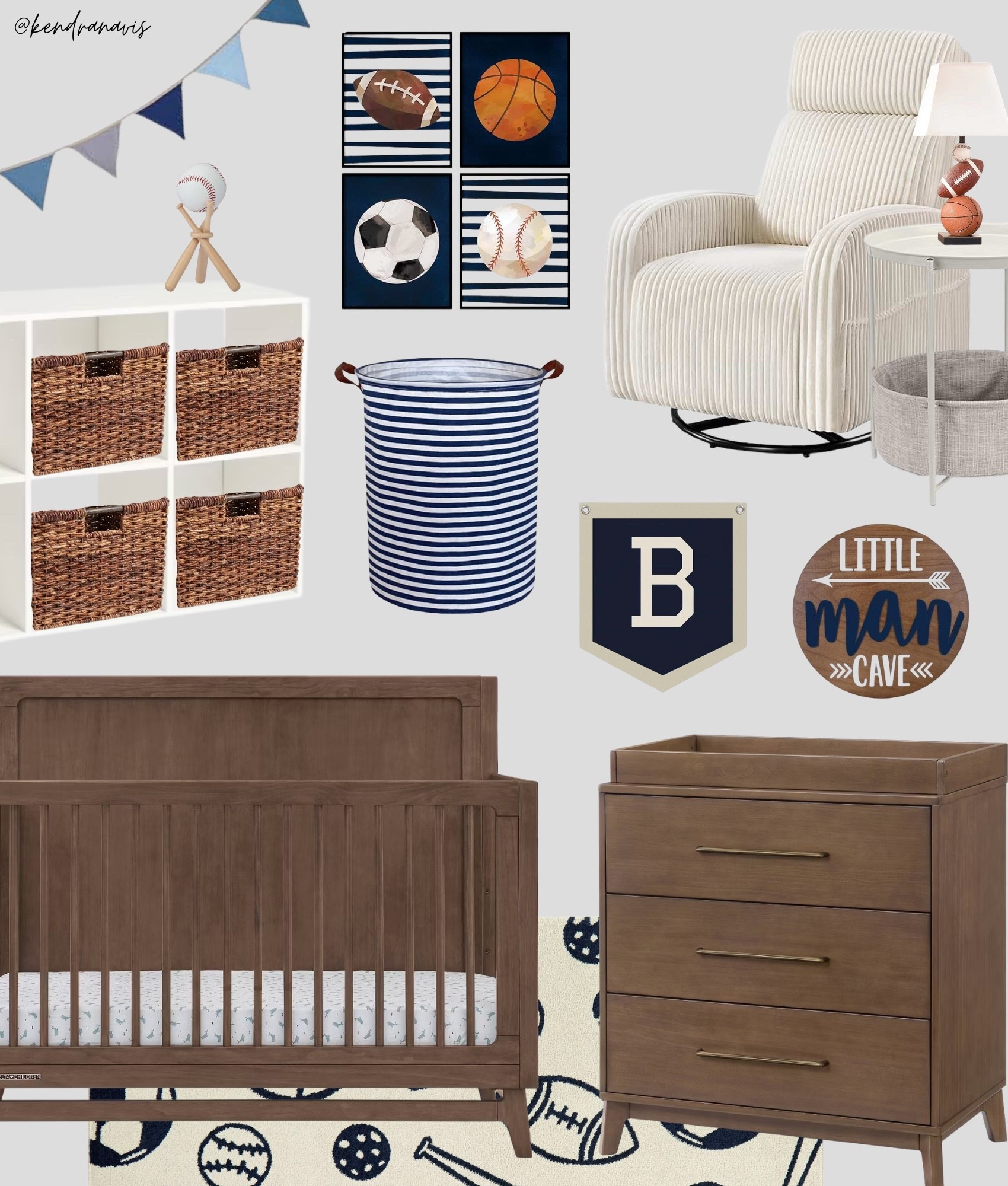Baby Boy Nursery Design Mood Board - Navy Blue Sports Theme Toddler Bedroom 

Baby Shower Gifts, First Time Mom, New Mom, Nursery Decorations, Nursery Storage, Toy Organization Ideas, Home Decor, Baby Room, Toddler Bedroom Inspiration, Rocking Chair, New Baby, Children’s Playroom, Boy Bedroom

#LTKKids #LTKHome #LTKBaby