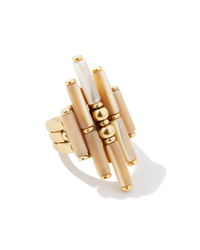 Ember Vintage Gold Cocktail Ring in Natural Mother-of-Pearl | Kendra Scott | Kendra Scott