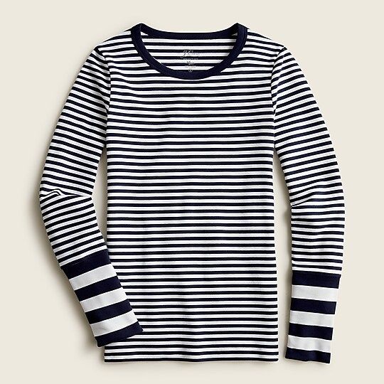 Long-sleeve perfect-fit T-shirt with long cuffs | J.Crew US