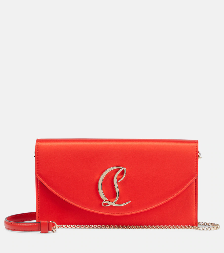 Christian Louboutin Loubi54 Small satin crossbody clutch | Mytheresa (US/CA)