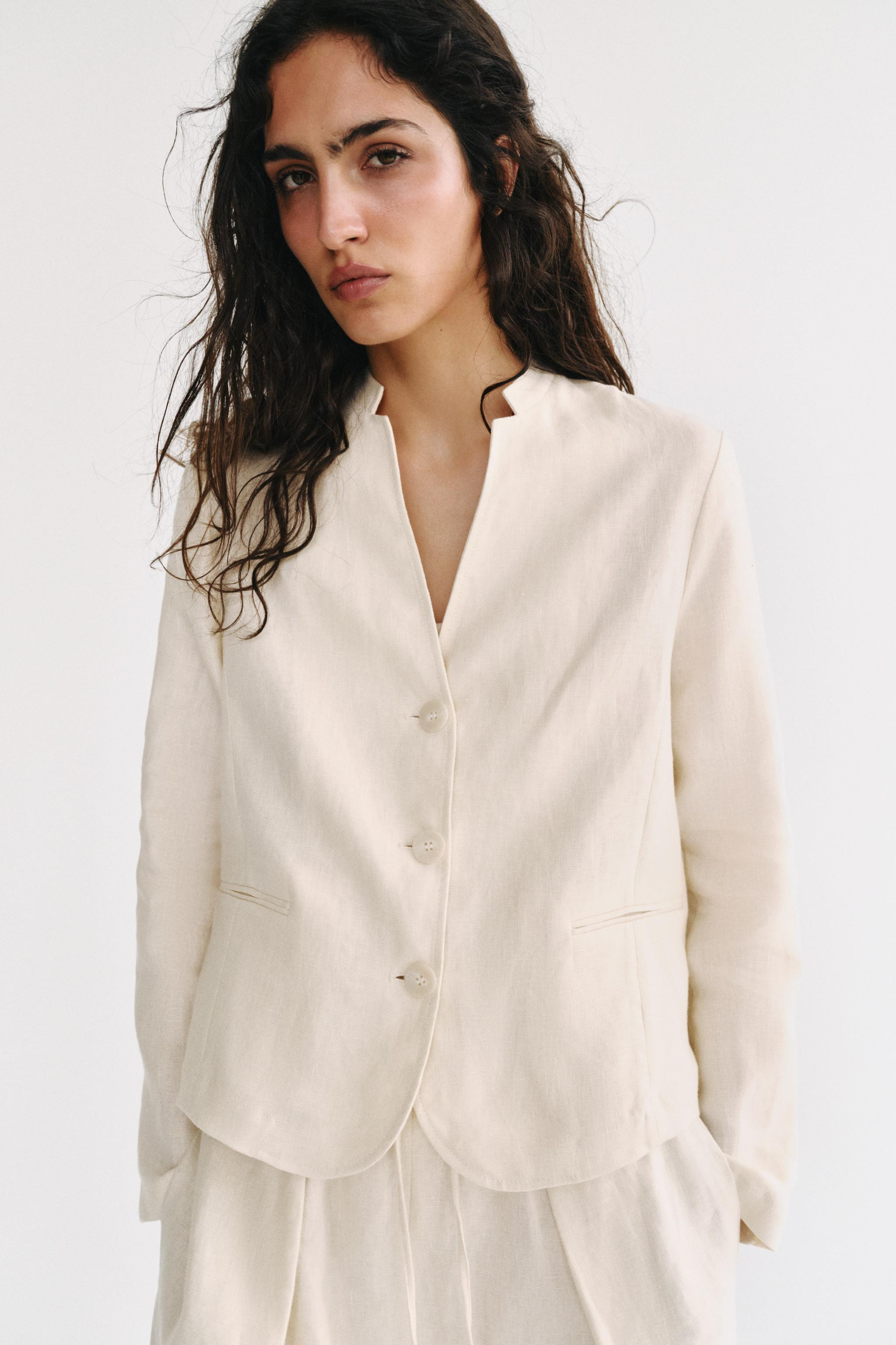 ZW COLLECTION 100% LINEN BLAZER | Zara US