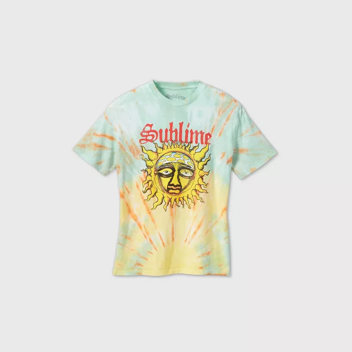 Women's Sublime Tie-Dye Short Sleeve Oversized Graphic T-Shirt (Regular & Plus) | Target