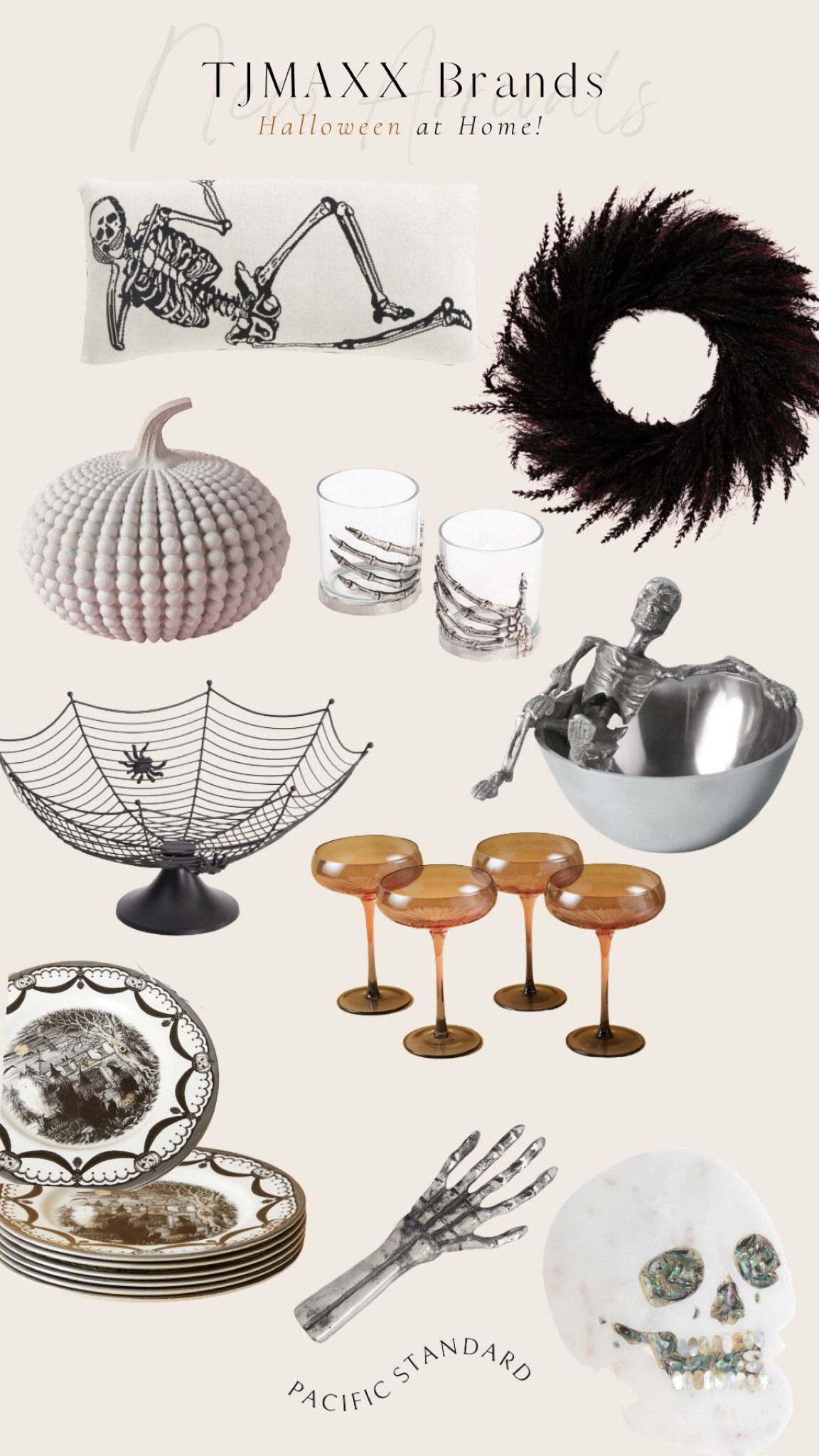 TJMAXX BRAND ~ new arrivals for Halloween! Shop a mix of modern and metal Halloween inspired decor and entertaining pieces! | Halloween 2023, new Halloween finds, Homegoods Halloween, TJMAXX finds, Halloween decor 

#LTKSeasonal #LTKhome #LTKFind