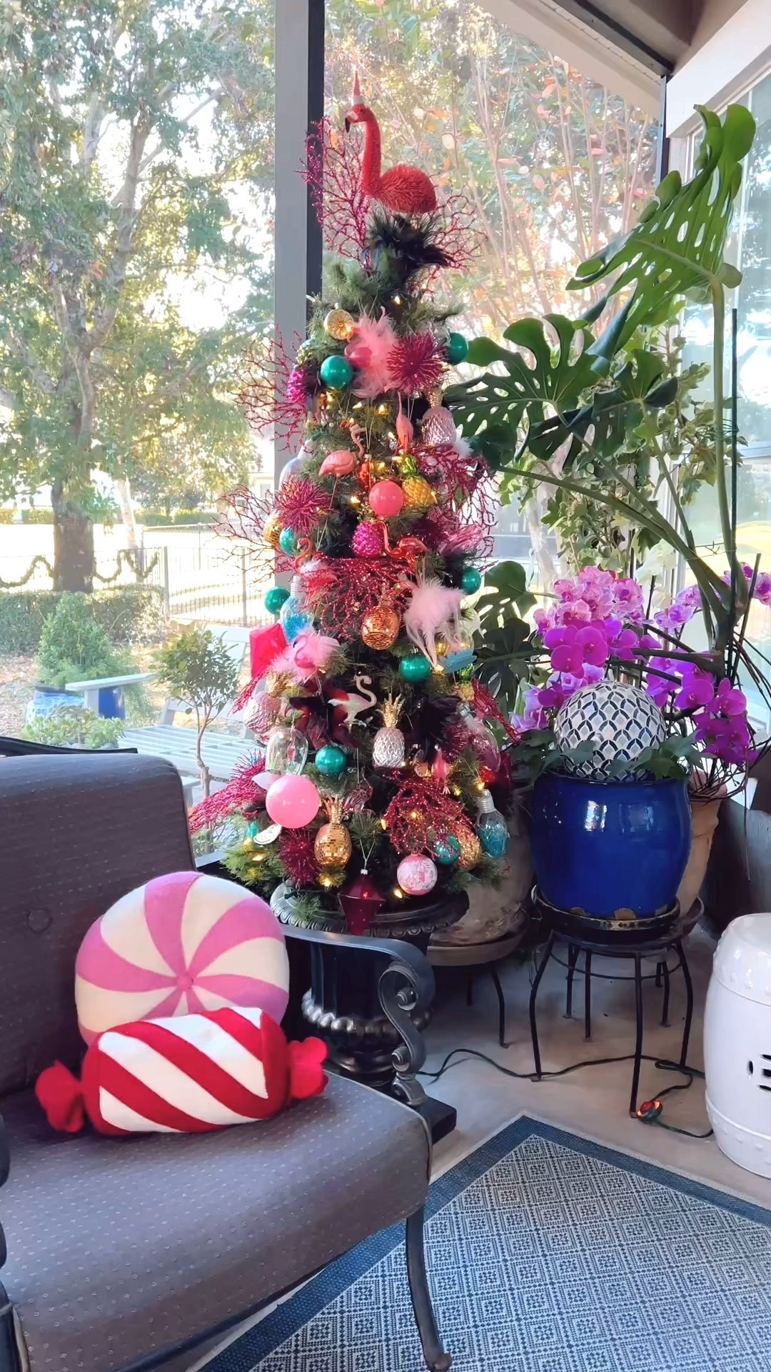 Look how festive my sister’s outdoor patio Christmas tree is! A Flamingo 🦩 Christmas tree! It’s adorable!




#LTKGiftGuide #LTKHoliday #LTKHome
