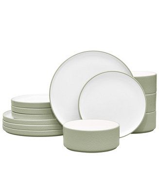 Noritake Colortex Stone 12-Pc. Dinnerware Set, Service for 4 - Macy's | Macy's