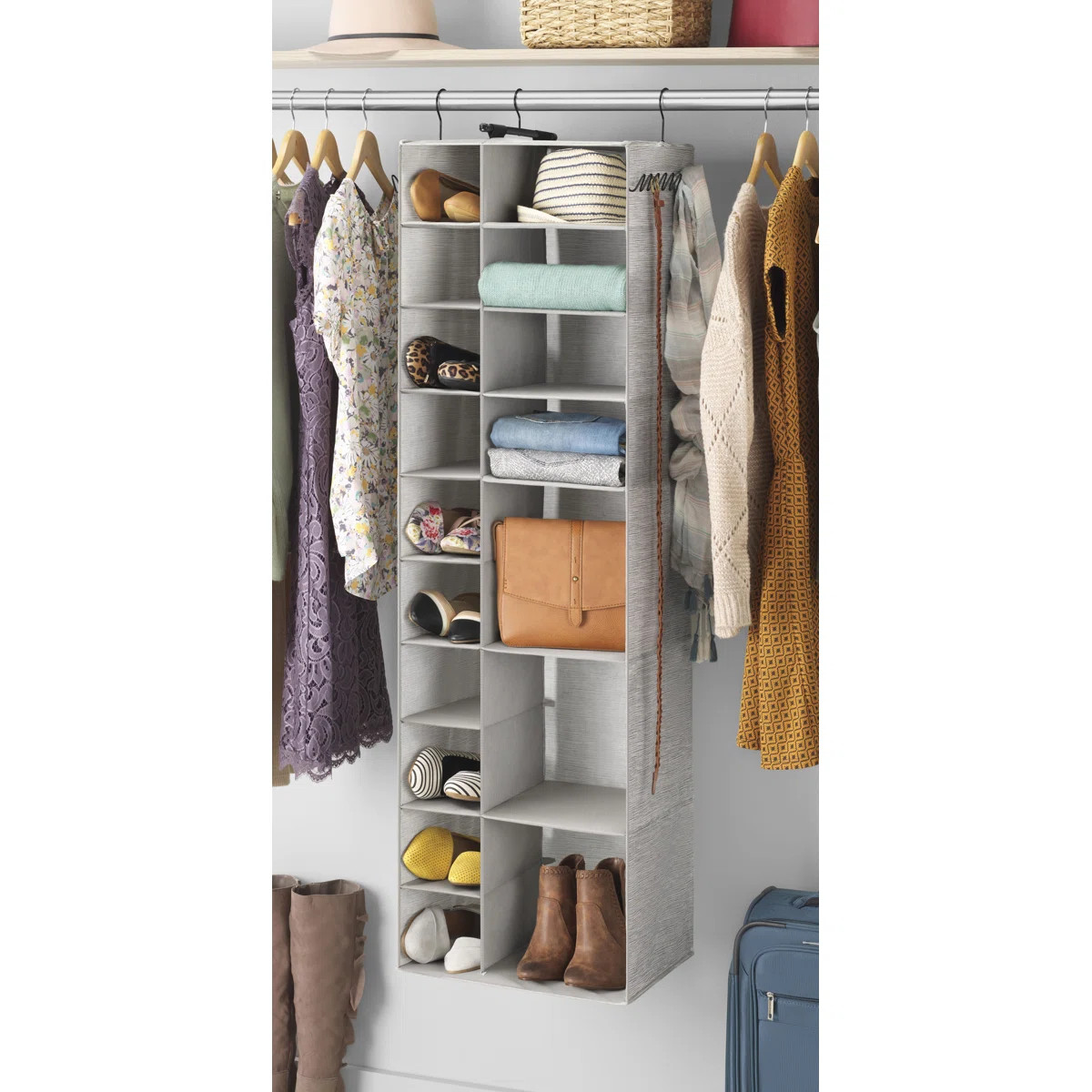 Amy Shoe And Sweater Hanging Organizer -  Basics by Wayfair™ | Wayfair North America