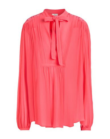 Etro Woman Top Coral Size 4 Silk, Polyester, Ceramic | YOOX (US)