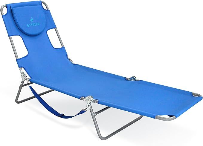 Ostrich Chaise Lounge Beach Chair for Adults with Face Hole- Versatile, Folding Lounger for Outsi... | Amazon (US)