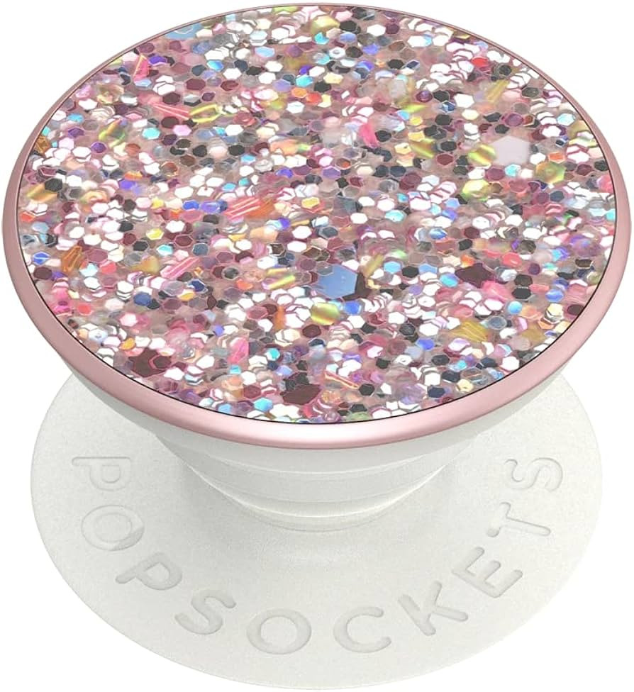PopSockets Phone Grip with Expanding Kickstand, Glitter PopGrip - Rosebud | Amazon (US)
