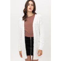New Love Tree White Super Soft Popcorn Eyelash Cardigan Sweater Wrap S M L Top Stylish Fashion | Etsy (US)