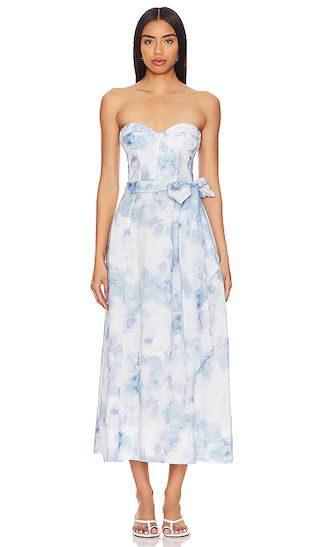 Vibrant Midi Dress in Aqua Tie Dye | Midi Spring Dress Midi Dress Spring Summer Midi Dress Summer | Revolve Clothing (Global)