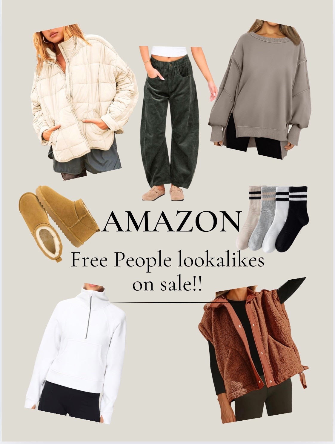 So many good deals on sale and you can get them before Christmas!
#freepeopledupe #casualwear #comfy #casual

#LTKSeasonal #LTKmomlife #LTKGiftGuide