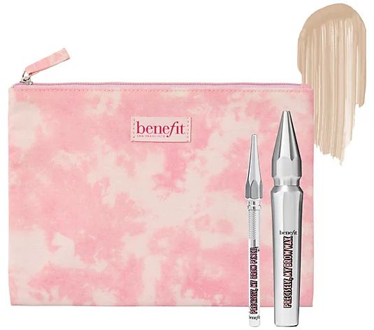 Benefit POWER t o the Brow! Bro w Wax & Mini Pe ncil Set - QVC.com | QVC