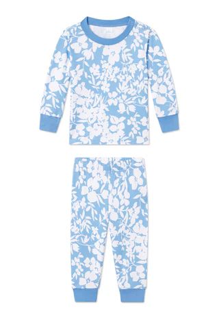 Baby Long-Long Set in Sky Floral | Lake Pajamas