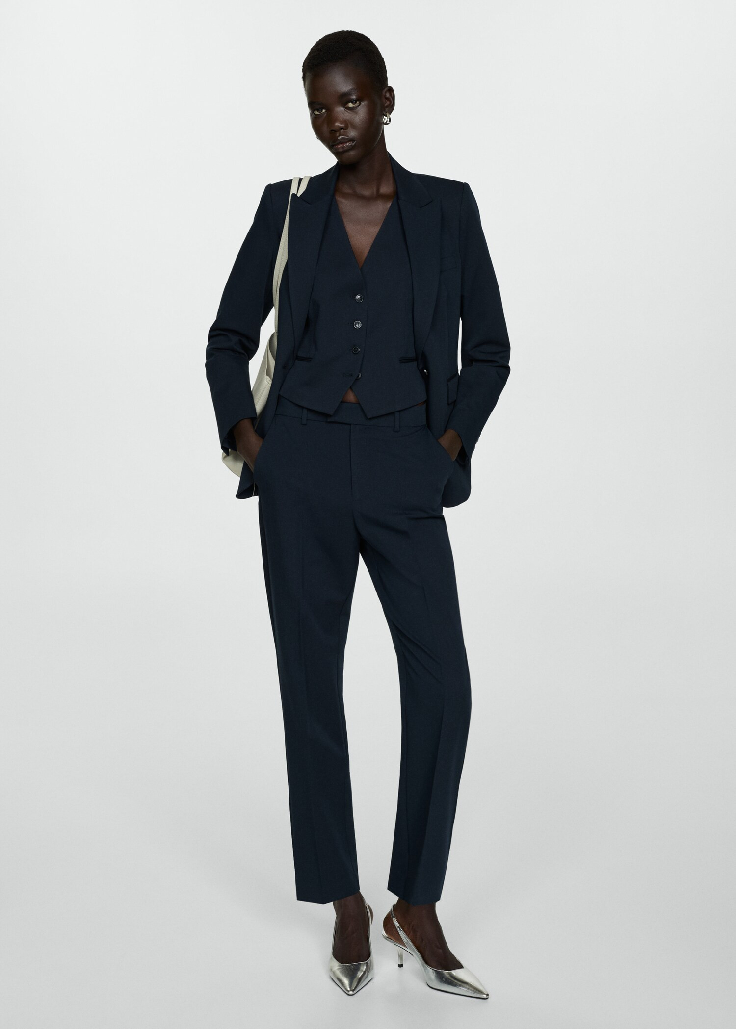 Suit waistcoat with buttons - Women | MANGO USA | Mango (US/MX/AU)