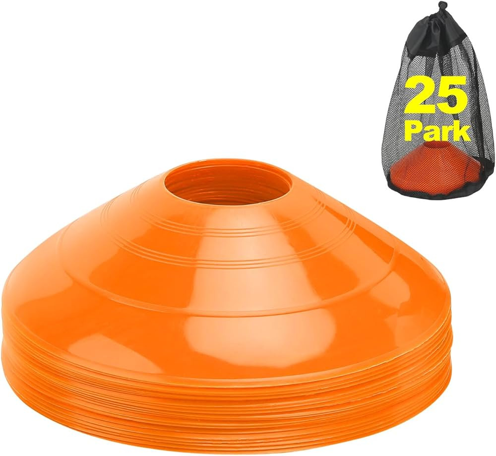 Ashsajkd(Set of 25 - Agility Soccer Cones with Carry Bag and for ， Football Cones for TrainingF... | Amazon (US)