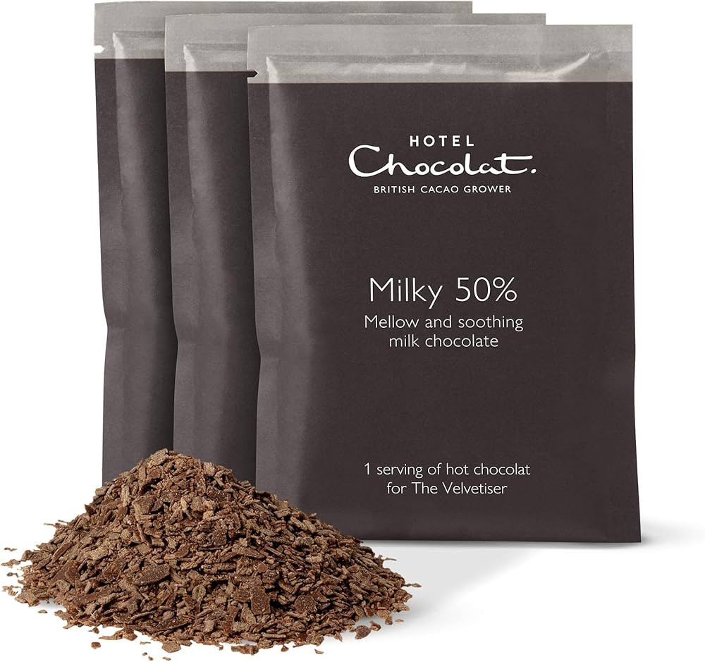 Hotel Chocolat 50 Percent Milky Hot Chocolate (pack of 20 Single Serve Sachets) | Amazon (UK)
