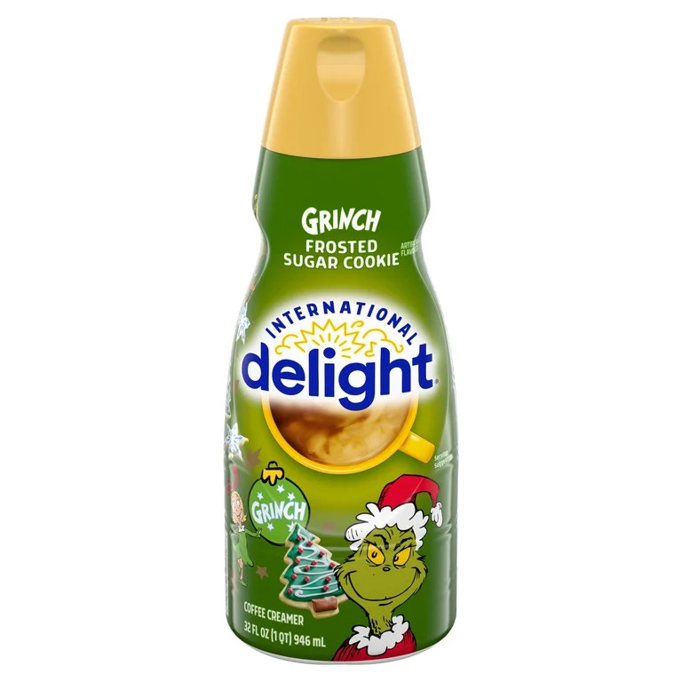 International Delight Grinch Frosted Sugar Cookie Coffee Creamer, 32 oz. - Walmart.com | Walmart (US)